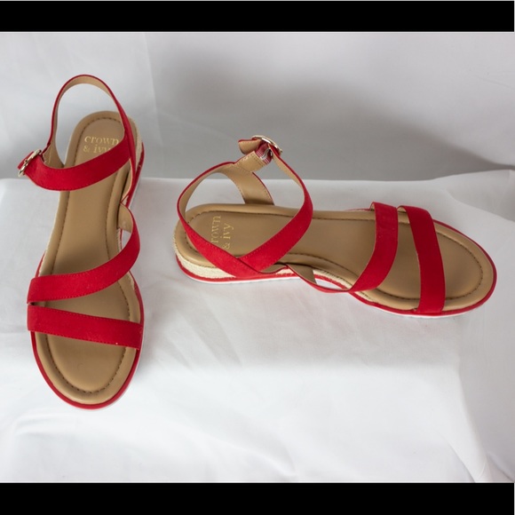 Crown & Ivy Wedge Sandal 9.5 M - Picture 3 of 7